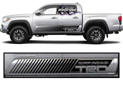 TRD Toyota Tacoma Rocker Panel Stripe Vinyl Decal Sticker 112 ...