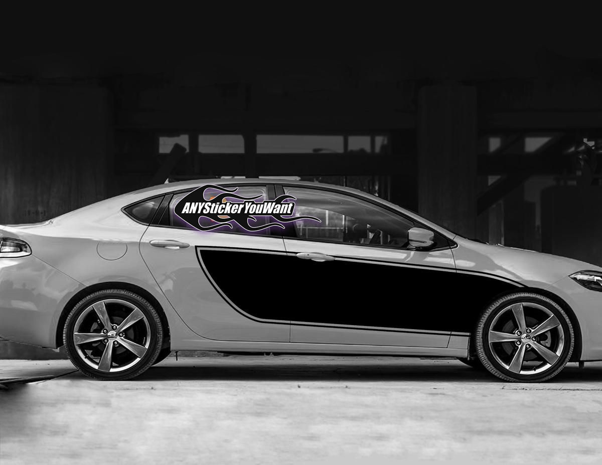 Dodge Dart Full Side Pinstripe Vinyl Decal Sticker