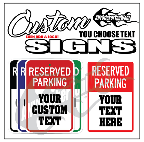 Custom Metal Reserved Parking Sign 8