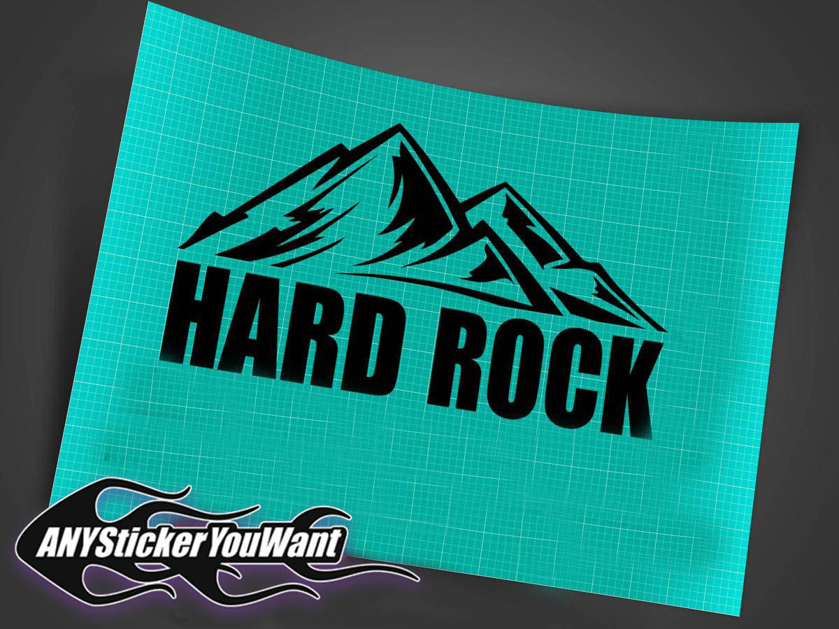 Hard Rock Mountain Window Vinyl Decal Sticker
