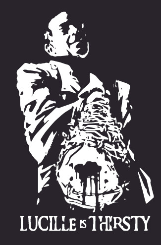LUCILLE is thirsty Negan Bat Walking Dead Decal Sticker ...