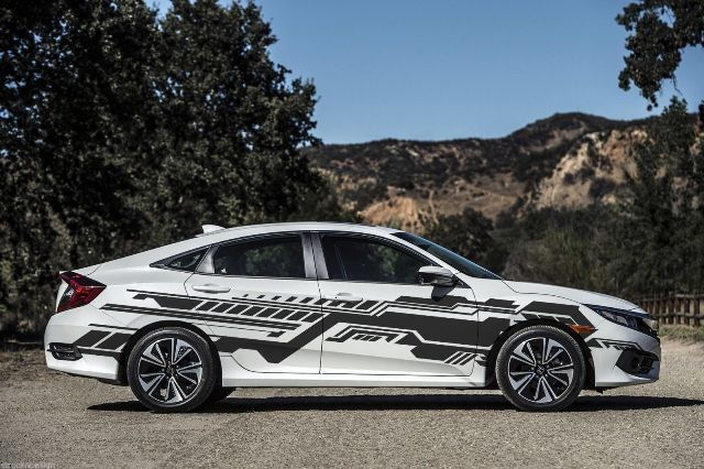 Universal Technical Side Stripes Vinyl Decal Sticker Set