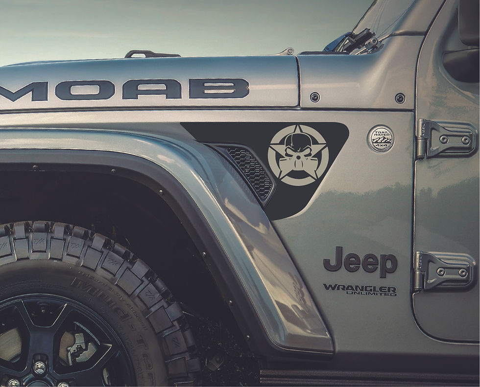 Thumbnail: Biohazard Star Jeep Wrangler Fender Vent Decal