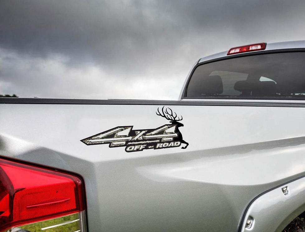 4x4 Deer Vinyl Decal Sticker 79
