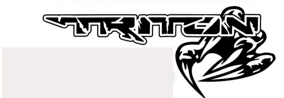 Mitsubishi Triton Claw Mark Logo Vinyl Decal Sticker 35