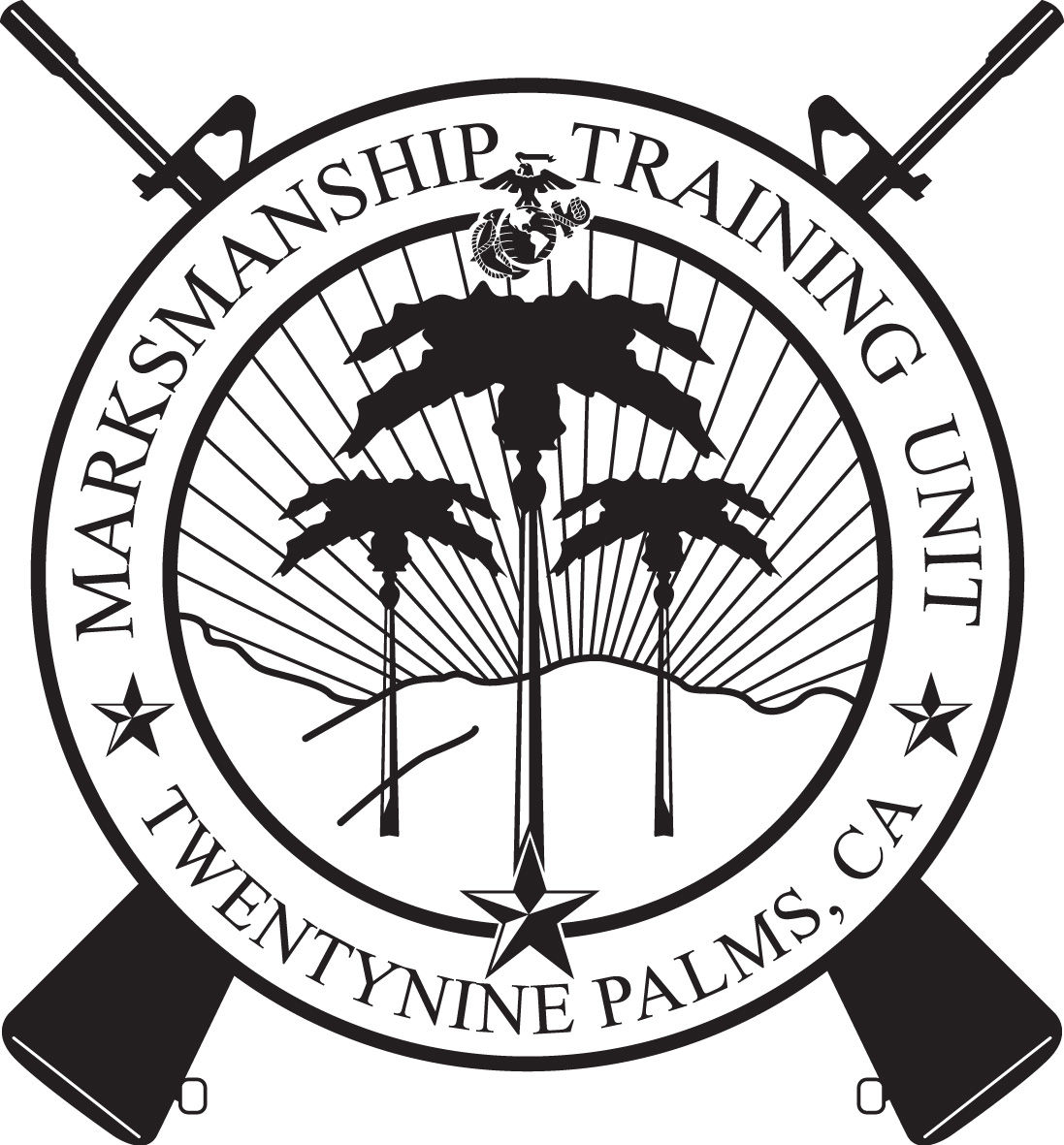 Marksmanship Training Unit Emblem Vinyl Decal Sticker