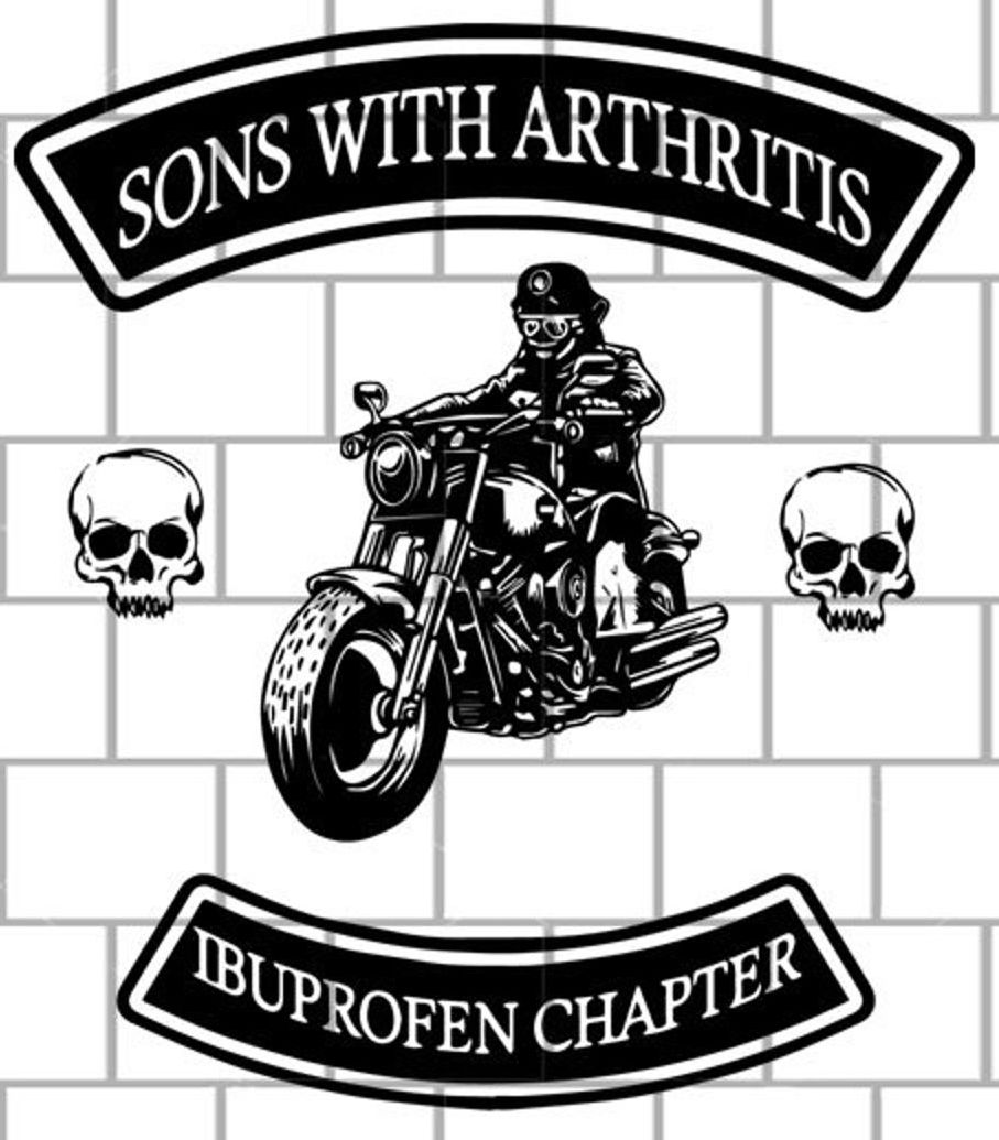 Sons of Arthritis Ibuprofen Chapter Decal Sticker 2
