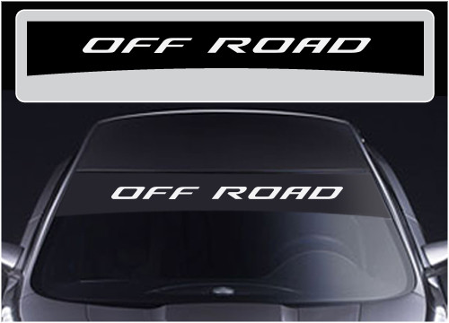 Offside Sticker OFF ROAD with Sunscreen Background Windshield Decal Sticker ...