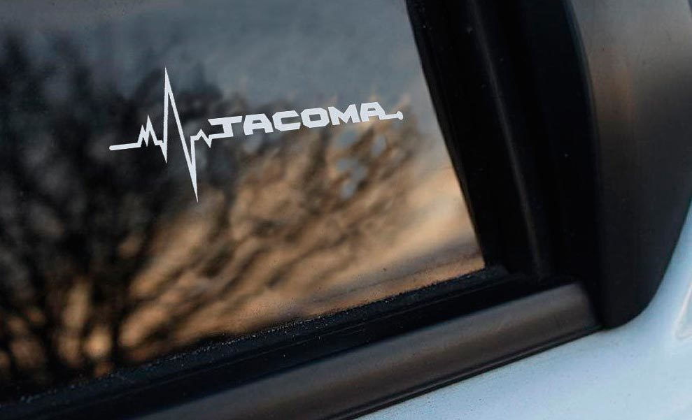Toyota Tacoma Heartbeat Vinyl Decal Sticker 6