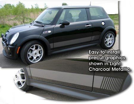 Mini Cooper Rally Rocker Panel Stripes Vinyl Decal Sticker 14