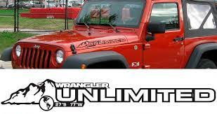 Jeep Wrangler UNLIMITED Decal Sticker 2