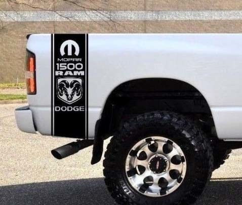 Dodge Ram 1500 Mopar Bed Stripe Vinyl Decal Sticker 10