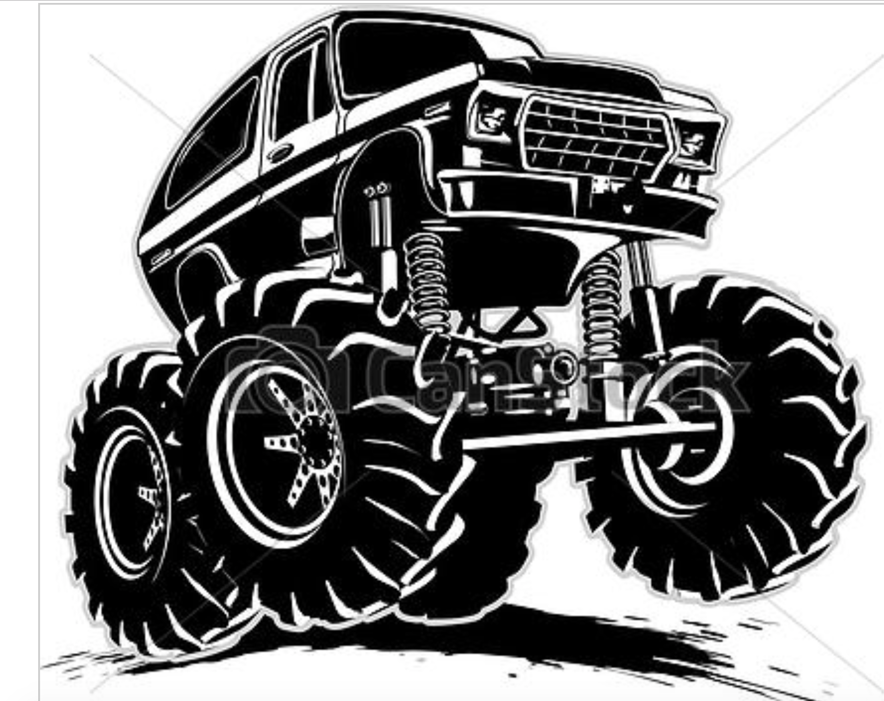4x4 Monster Truck Decal Sticker 35