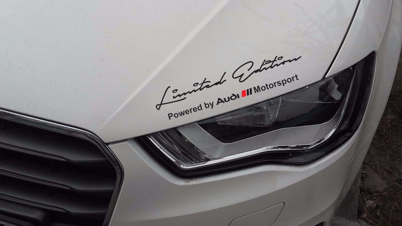 Limited edition Powered by Audi Motorsport Vinyl Decal Sticker 32