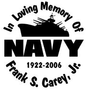In loving memory of NAVY Decal Sticker