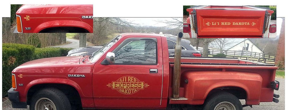 Dodge Dakota Lil Red Express Kit Vinyl Decal Sticker