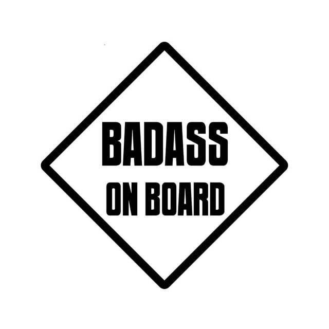 Baby Badass On Board Window Decal Sticker 1