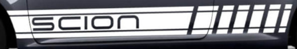 Scion Rocker Panel Accent Stripes Decal Sticker 25