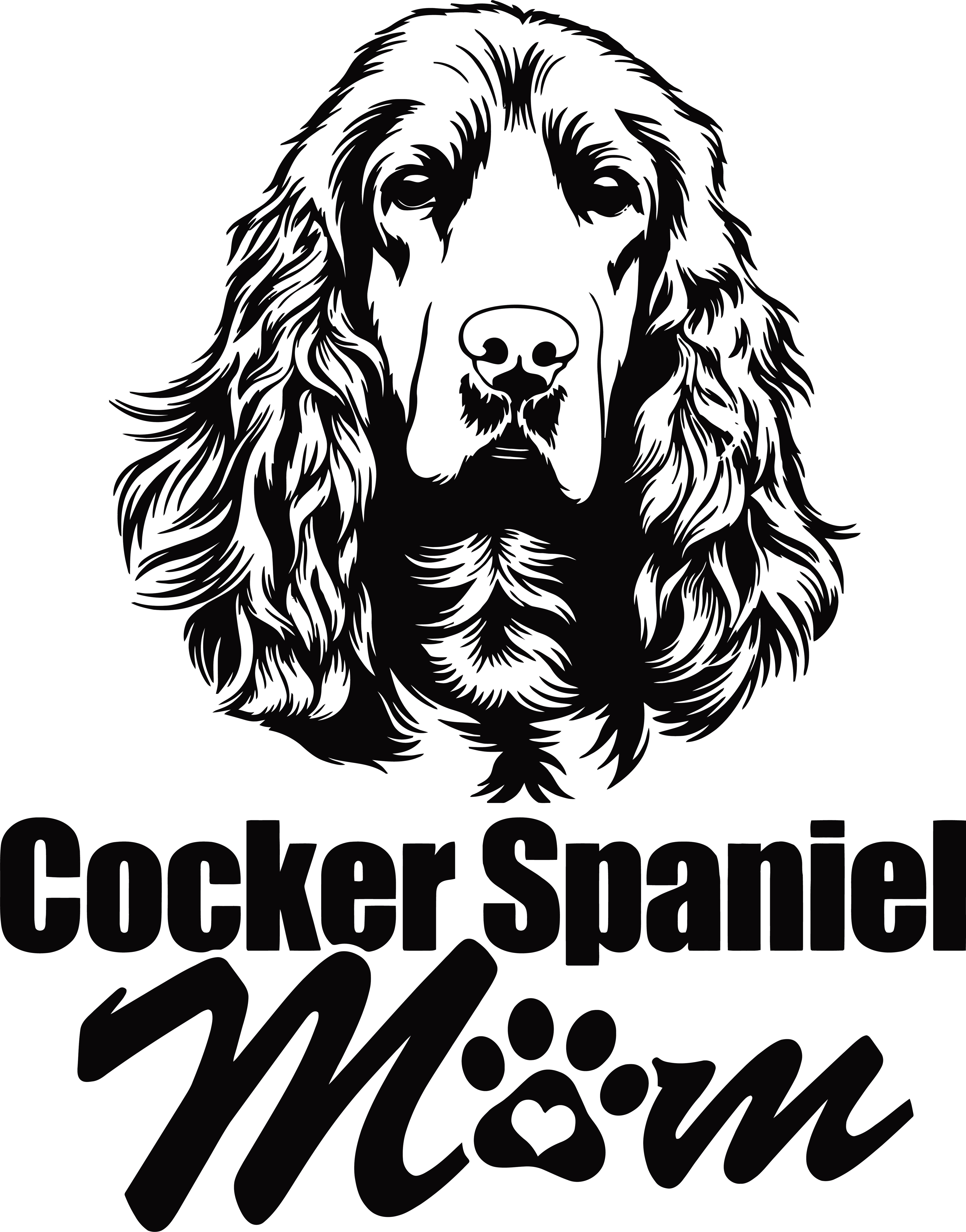 Cocker Spaniel MOM Dog Decal Sticker 4