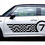 Thumbnail: Checkered Mini Cooper 7 Stripes Vinyl Decal Sticker