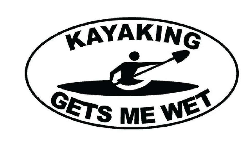 Thumbnail: Kayaking Gets Me Wet Decal Sticker 2