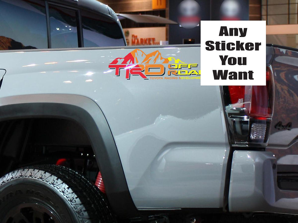 TRD Toyota Racing Development 4 Color Off Road Decal Sticker 4