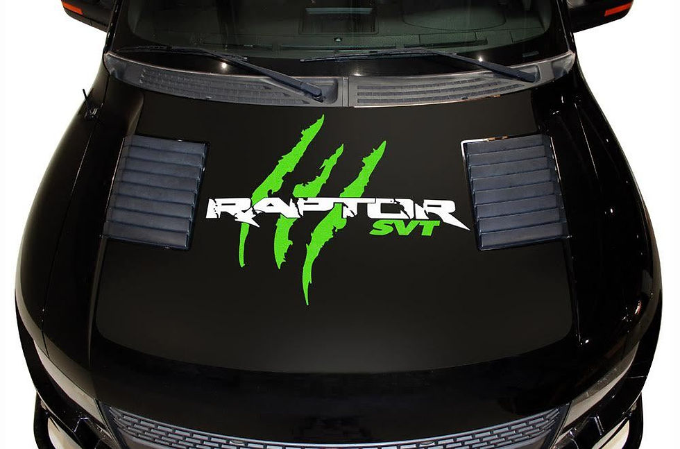 Ford F150 F250 F350 Raptor Claw Mark Hood Decal Sticker 117