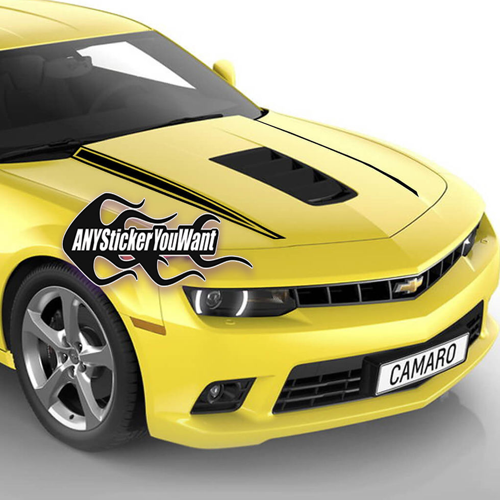 Chevy Camaro Cowl Hood Stripe Decal Sticker