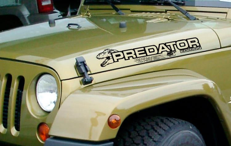 Jeep Wrangler Predator Name Decal Sticker 116