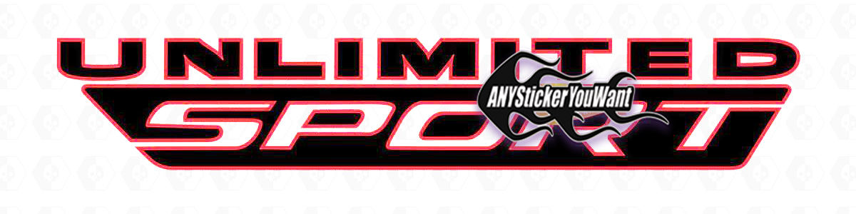 Jeep Wrangler Gladiator Unlimited Sport Decal Sticker