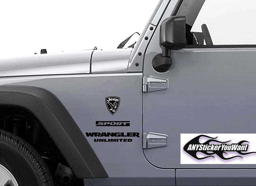 Jeep Sport Wrangler Unlimited Decal Sticker 169