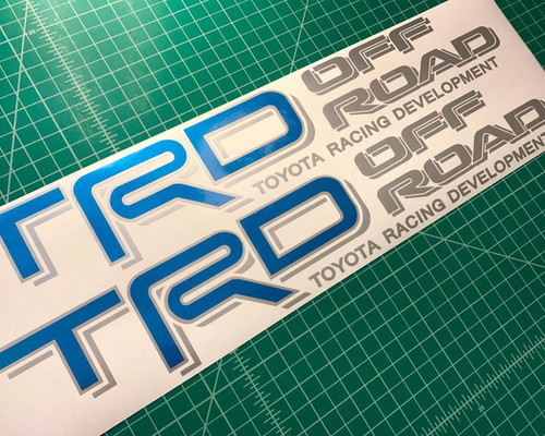 2 Color TRD Toyota Racing Development Vinyl Decal Sticker 1752 ...