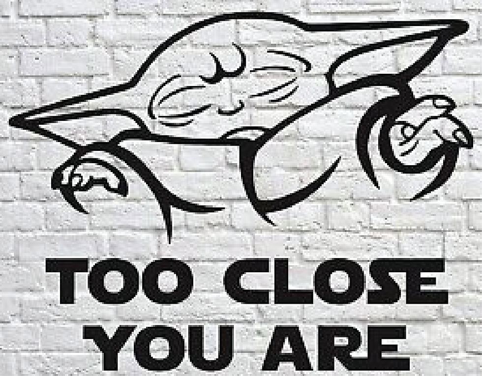 Too Close You Are Yoda Vinyl Decal Sticker 89