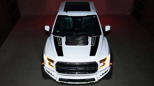 Ford Raptor R With Racing Stripes Coluring Ford Raptor Racing Hood Stripes Vinyl Decal Sticker | ANYStickerUWant.com