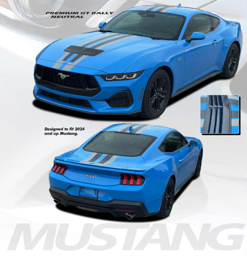 Ford Mustang PREMIUM RALLY Racing Rally Stripes Vinyl Decal Sticker ...