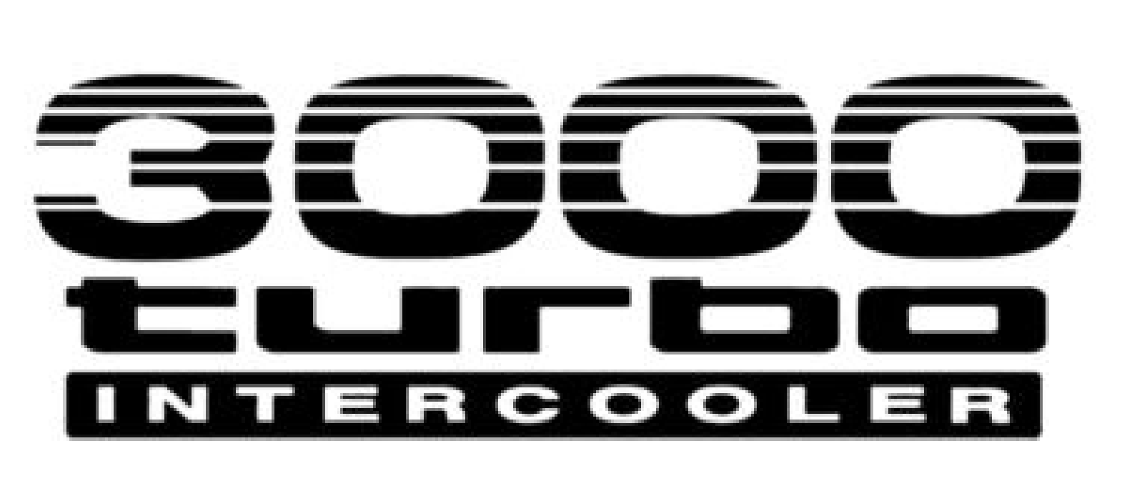 3000 TURBO Intercooler Vinyl Decal Sticker 5