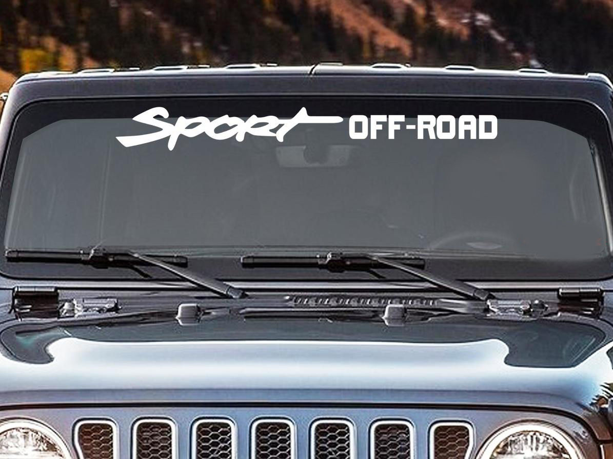 Sport Off Road Windshield Vinyl Decal Sticker