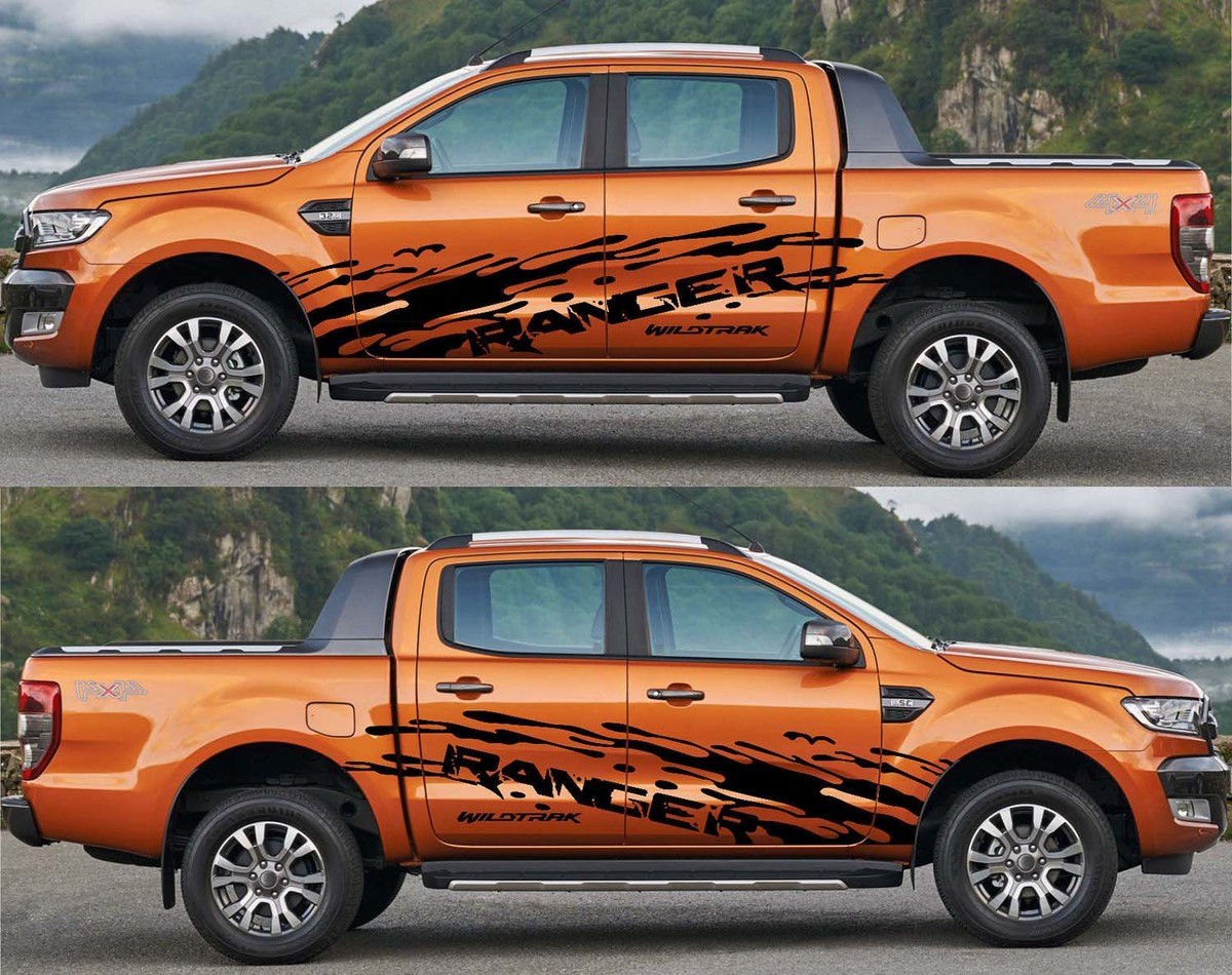 Ford Ranger Full Side Mud Splash Decal Sticker