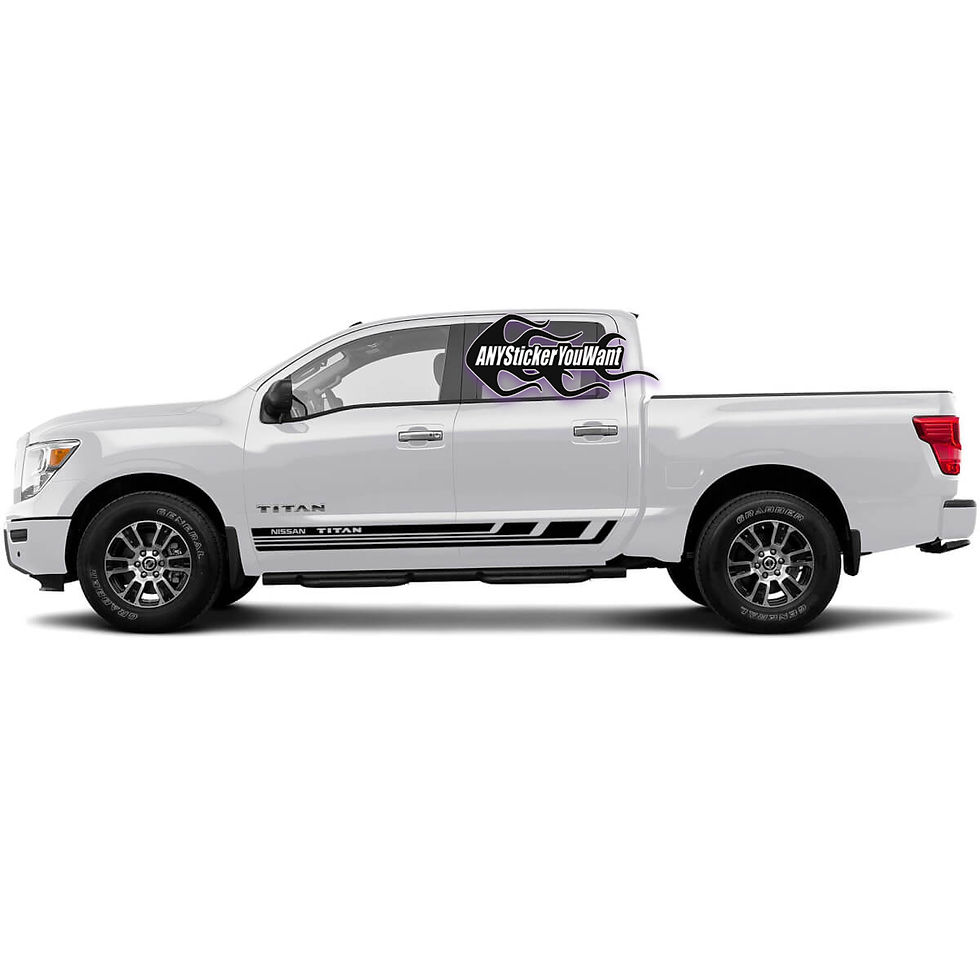 Nissan Titan Rocker Panel Stripes Vinyl Decal Sticker 90