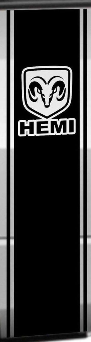 Dodge Ram 1500 Hemi Truck Bed Racing Stripe Decal Sticker 5