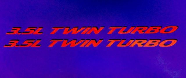 3.5L Twin Turbo Vinyl Decal Sticker | ANYStickerUWant.com
