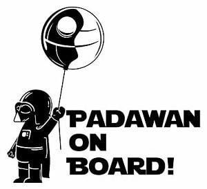 PADAWAN ON BOARD Decal Sticker