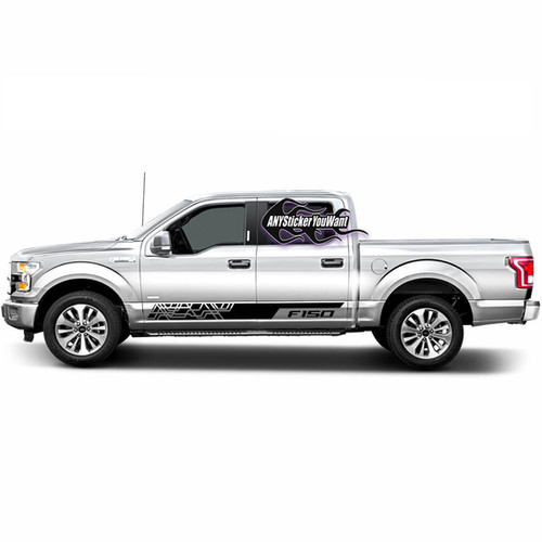 Ford F150 Rocker Panel Stripe Vinyl Decal Sticker | ANYStickerUWant.com