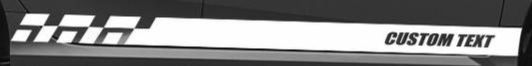 Honda Civic Sport Custom Racing Stripe Decal Sticker (add text)