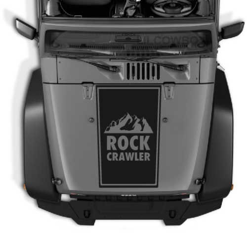 Jeep Wrangler Rock Crawler Hood Decal Sticker 170