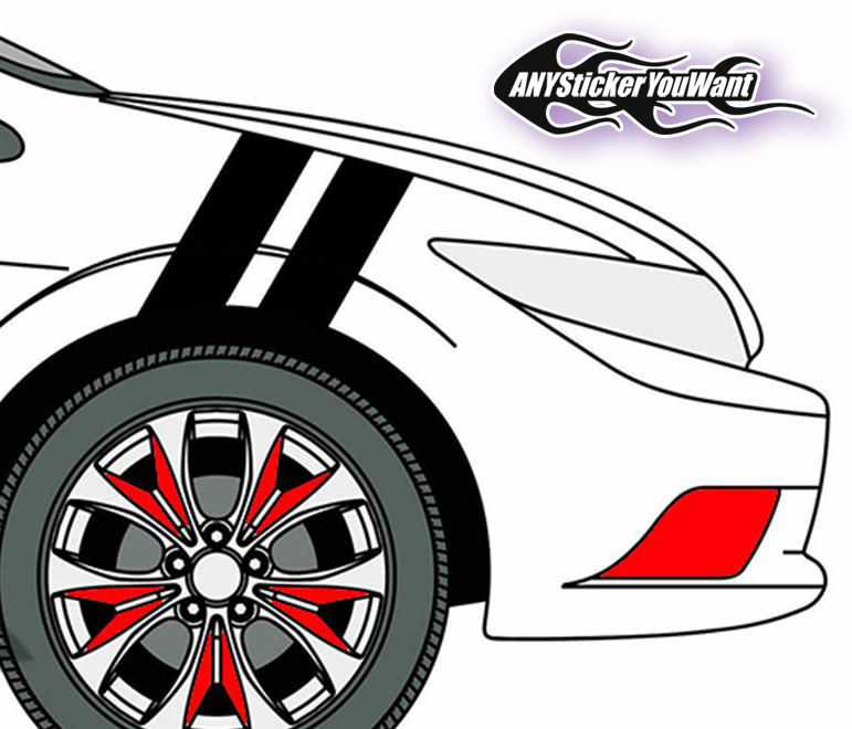 Honda Accord Double Hash Stripes Decal Sticker