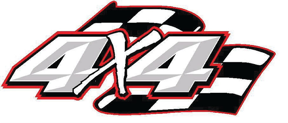 4x4 Checkered Flag Decal Sticker