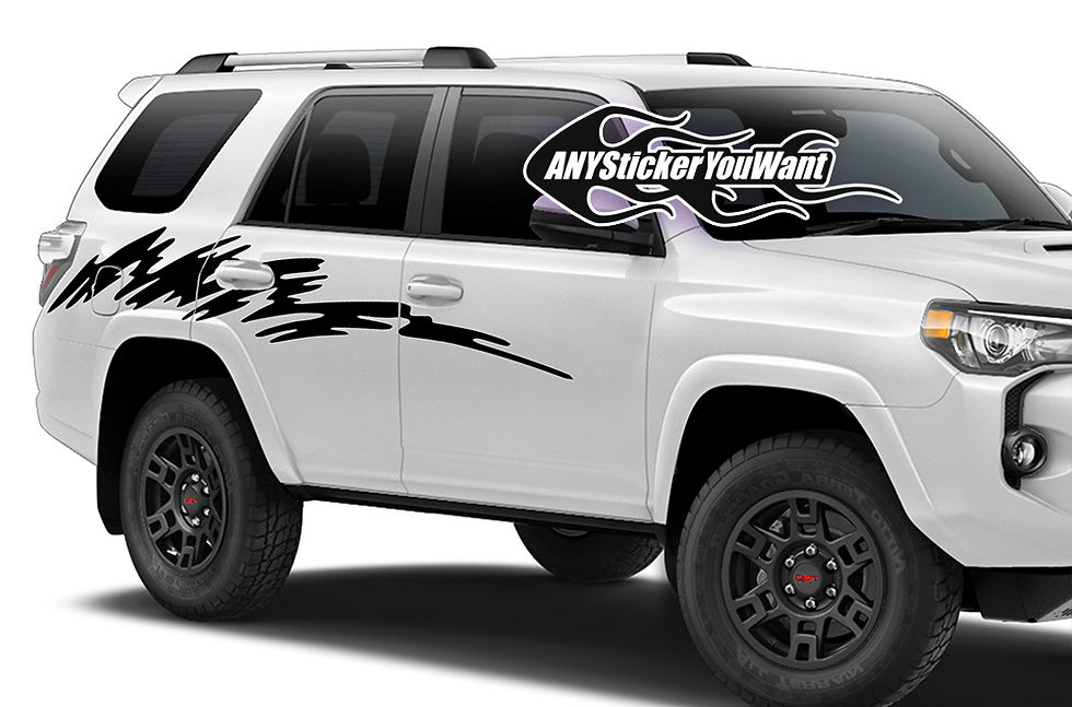Toyota 4Runner Rear Mud Splash Side Decal Sticker 1