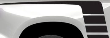 Chevy Chevrolet Silverado Hockey Style Bed Side Rear Stripe Decal Sticker 1