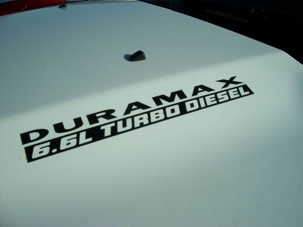 DURAMAX 6.6L TURBO DIESEL Vinyl Decal Sticker Emblem